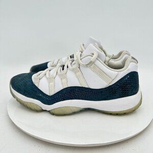 Nike Air Jordan 11 Retro Low Top Men Size 7.5 CD6846-102 Navy Snakeskin Shoes